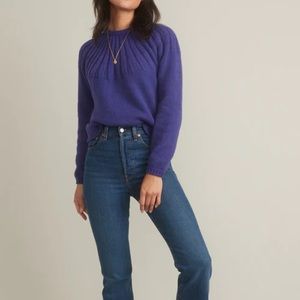 Marine Layer Purple Chunky Knit Sweater